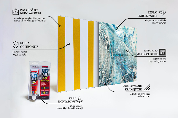 Skleněný panel Mořská vlna