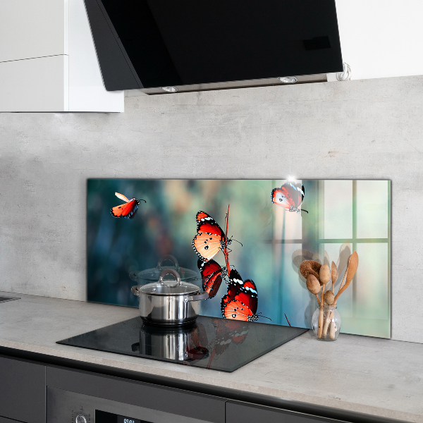 Skleněný panel Jemný motýl ve větru