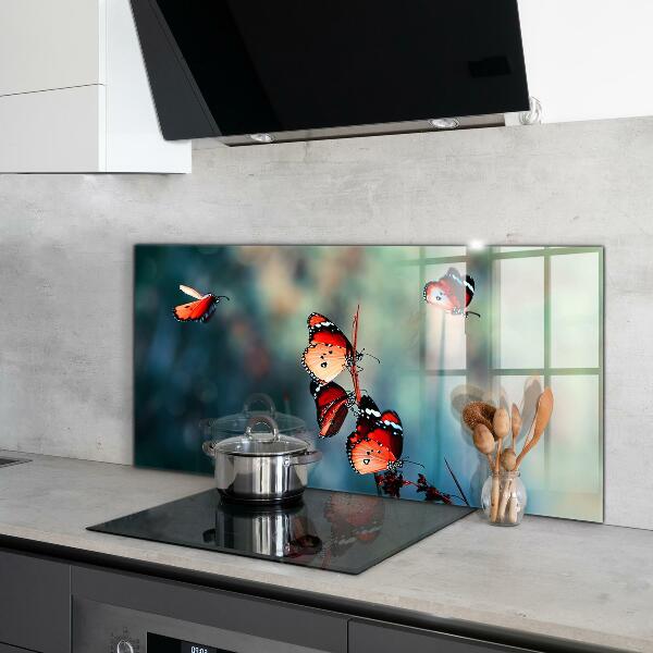 Skleněný panel Jemný motýl ve větru