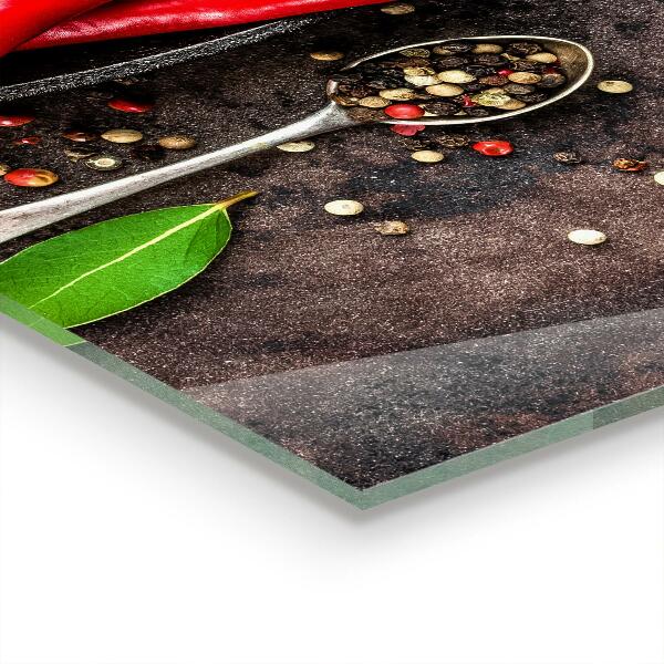 Skleněný panel Vaření pálivé papriky