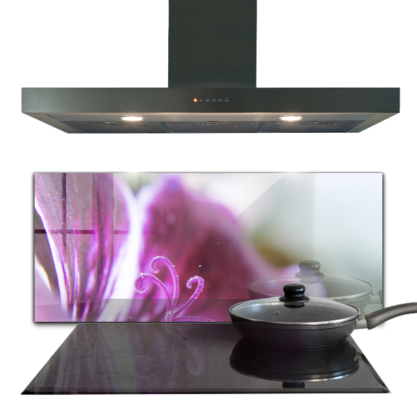 Skleněný panel Pink flower nature details