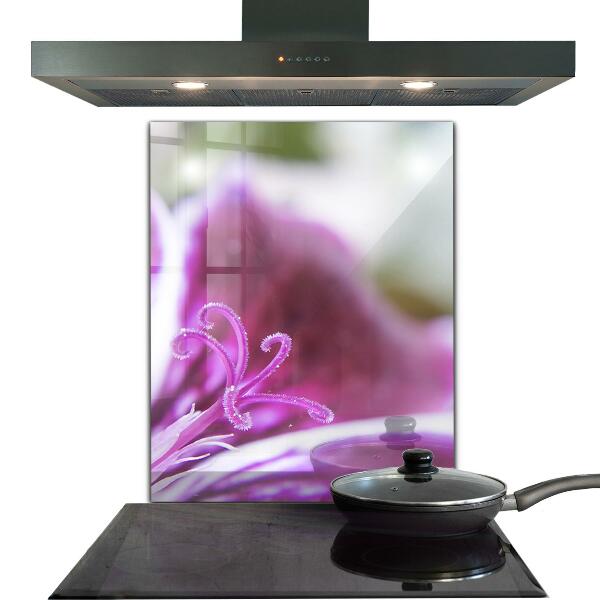 Skleněný panel Pink flower nature details