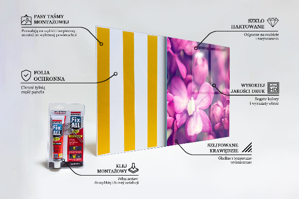 Skleněný panel Přirozená krása růžové lilie