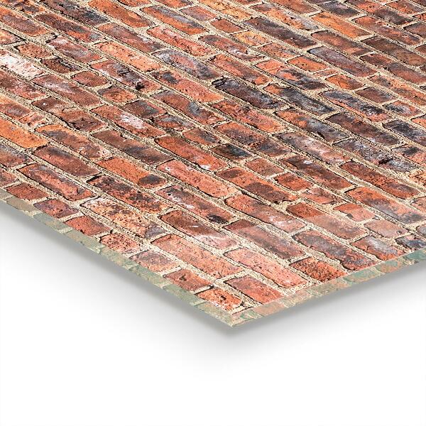 Kuchyňský skleněný panel Textura cihlové zdi