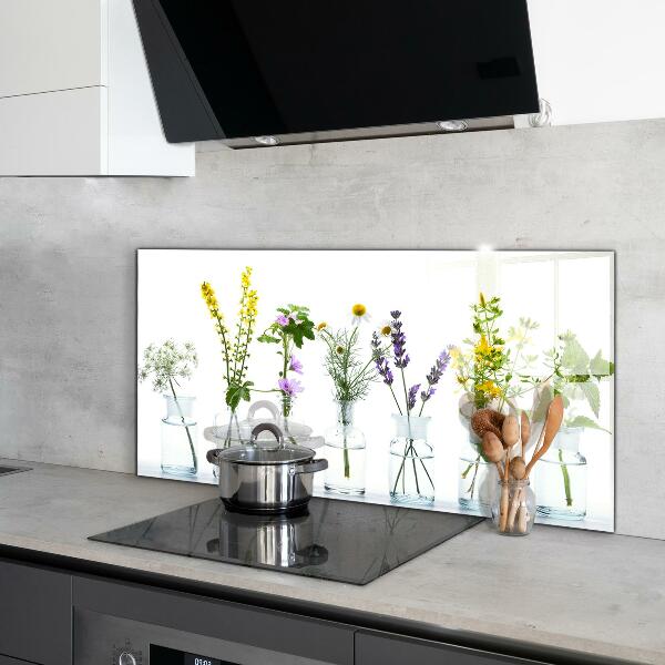 Skleněný panel Přírodní bylinky zdraví