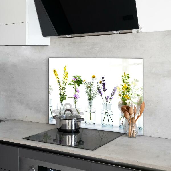 Skleněný panel Přírodní bylinky zdraví