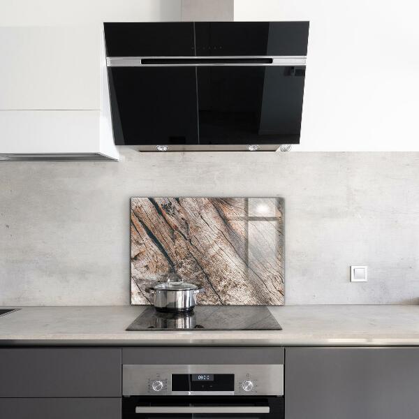 Kuchyňský skleněný panel Kmen stromové kůry textury