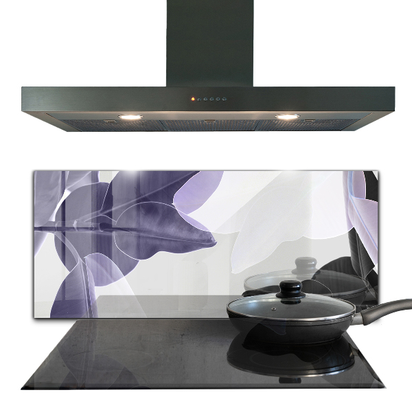 Skleněný panel Exotické listy ilustrace