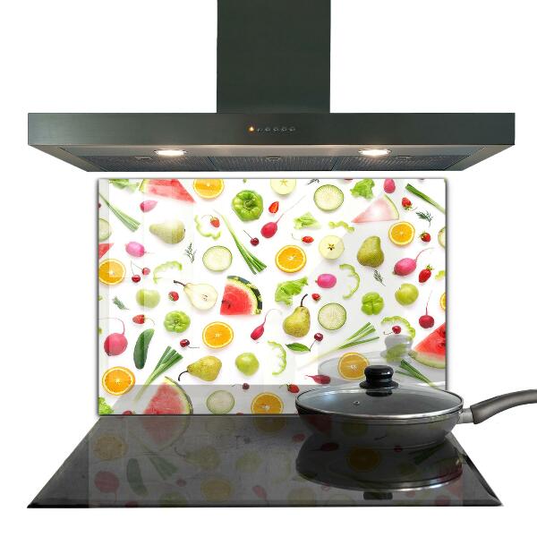 Skleněný panel Složení zdravého ovoce