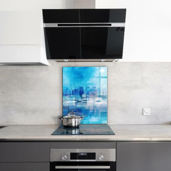 Skleněný panel Panorama manhattanu v new yorku