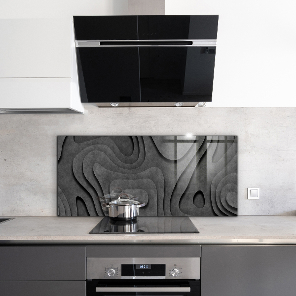 Kuchyňský skleněný panel Šedá textura abstrakce