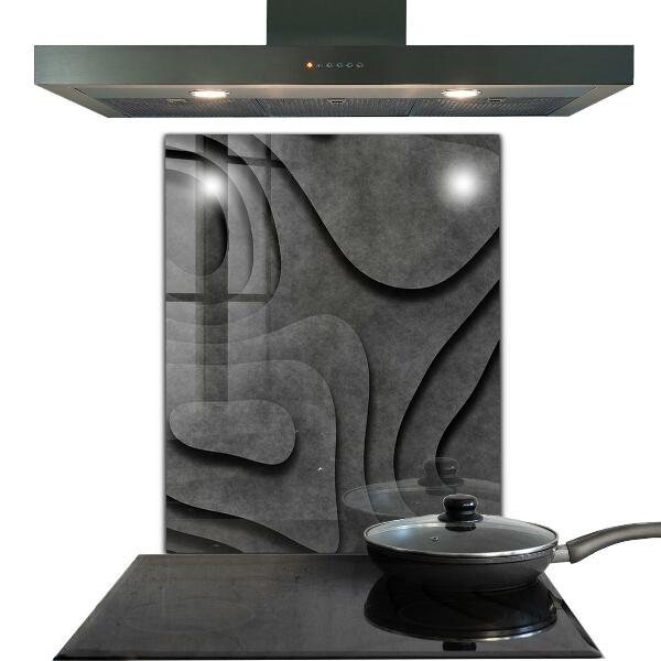 Kuchyňský skleněný panel Šedá textura abstrakce