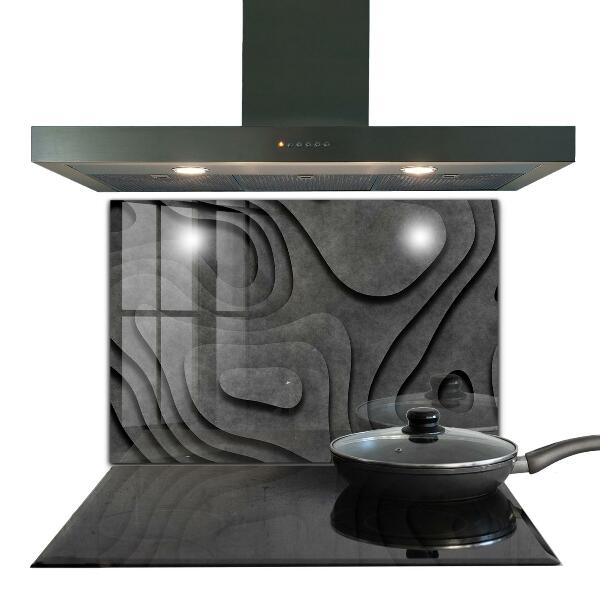 Kuchyňský skleněný panel Šedá textura abstrakce