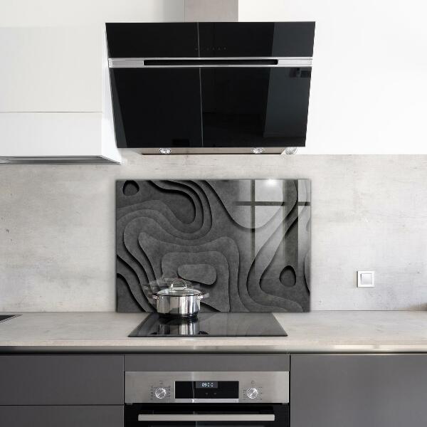 Kuchyňský skleněný panel Šedá textura abstrakce