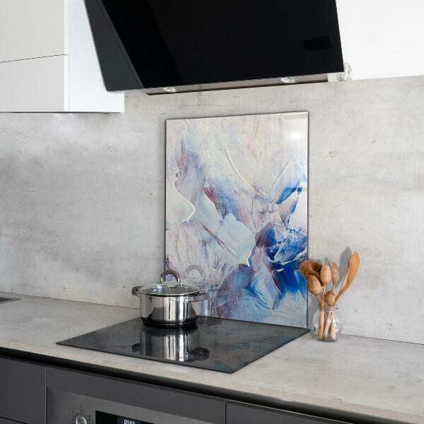 Kuchyňský skleněný panel Textura malování abstrakce
