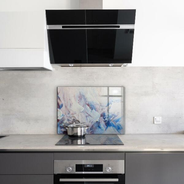 Kuchyňský skleněný panel Textura malování abstrakce