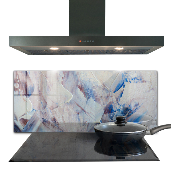 Kuchyňský skleněný panel Textura malování abstrakce