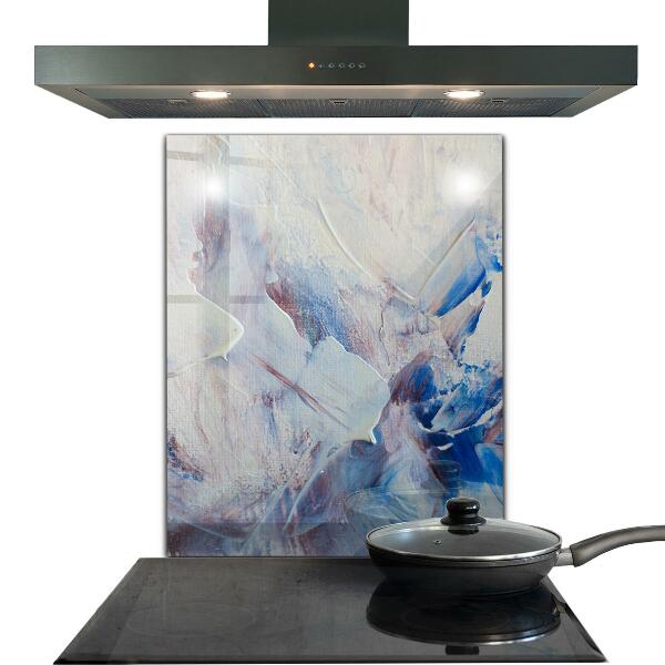 Kuchyňský skleněný panel Textura malování abstrakce