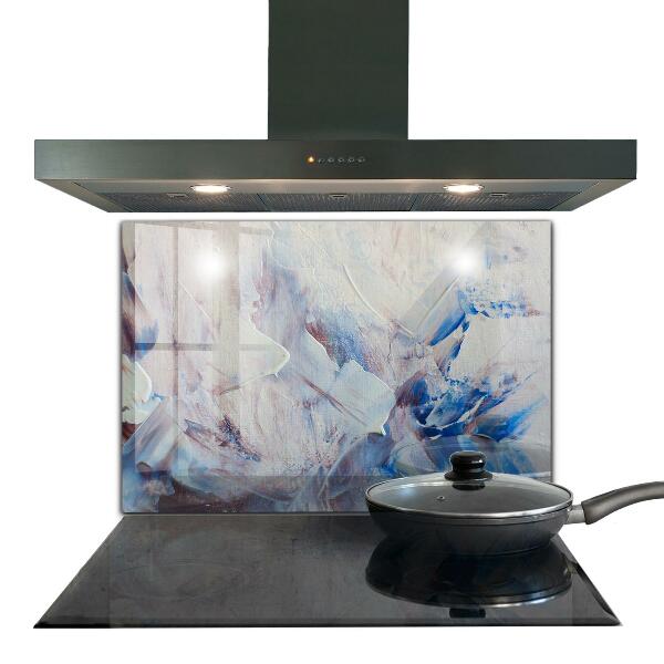 Kuchyňský skleněný panel Textura malování abstrakce