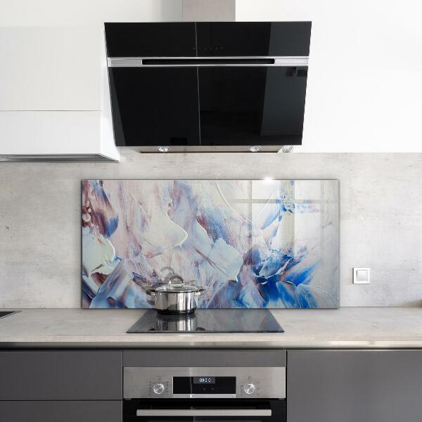 Kuchyňský skleněný panel Textura malování abstrakce