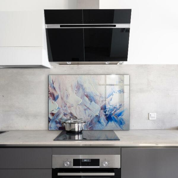 Kuchyňský skleněný panel Textura malování abstrakce