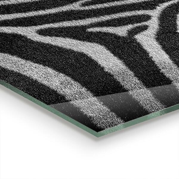 Kuchyňský skleněný panel Zebra skin african ext