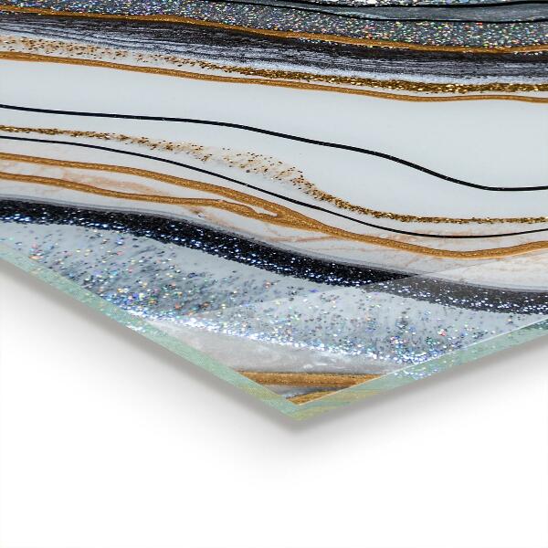 Kuchyňský skleněný panel Textura mramorového kamene