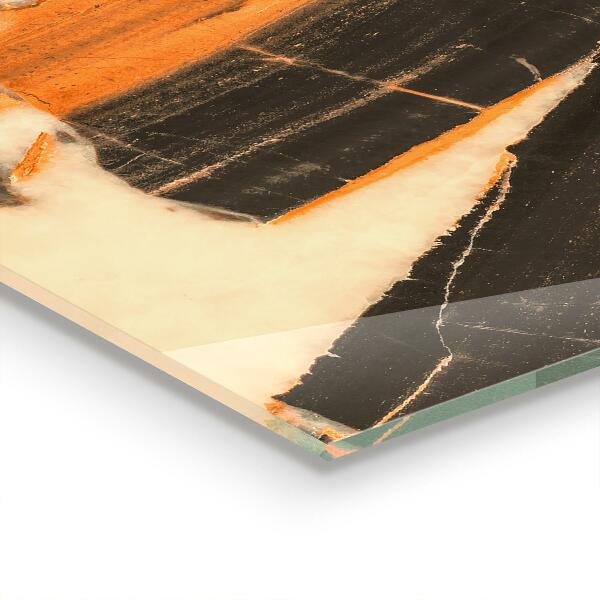 Kuchyňský skleněný panel Složení přírodního kamene