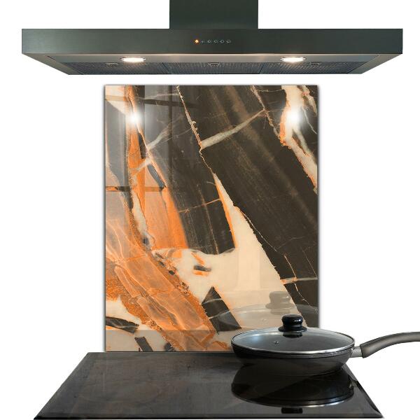 Kuchyňský skleněný panel Složení přírodního kamene