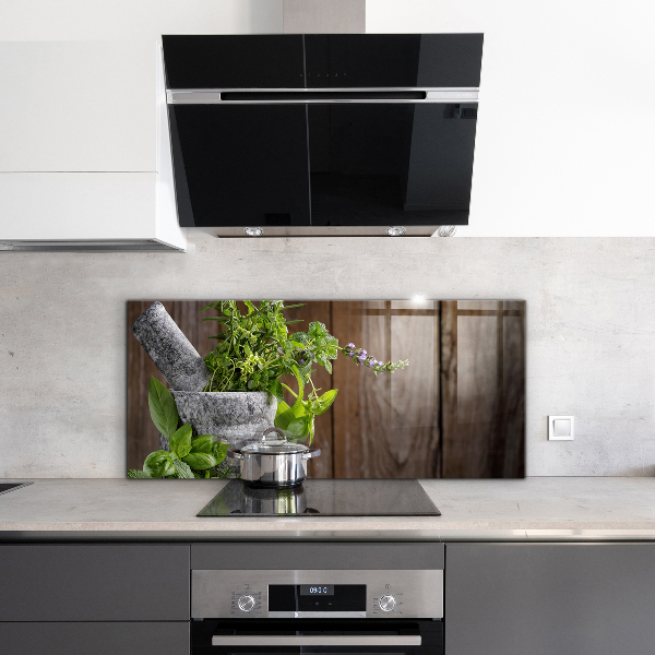 Skleněný panel Kamenná malta koření