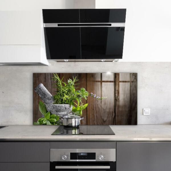 Skleněný panel Kamenná malta koření