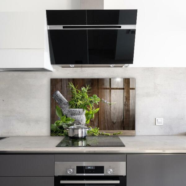 Skleněný panel Kamenná malta koření