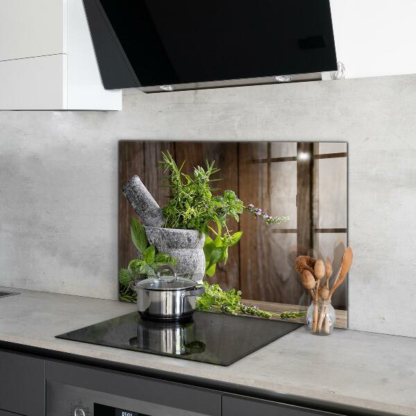 Skleněný panel Kamenná malta koření