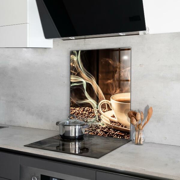 Skleněný panel Šálek s aromatickou kávou