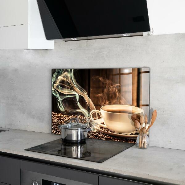 Skleněný panel Šálek s aromatickou kávou