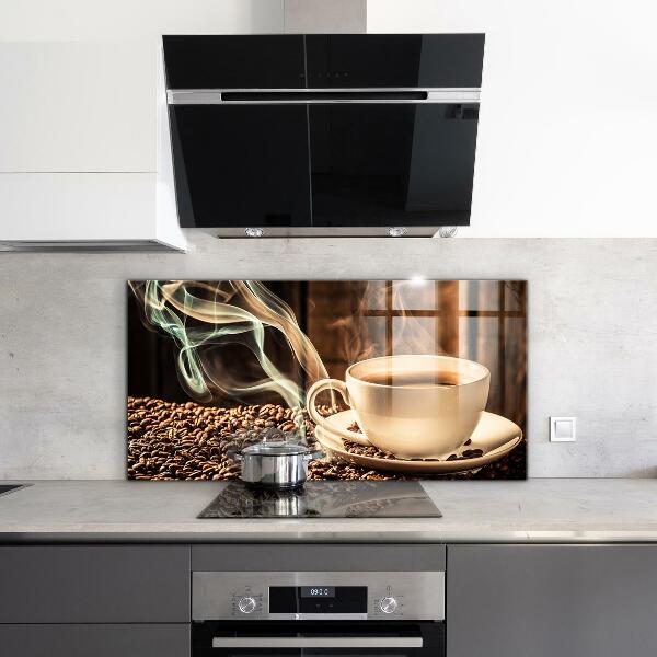 Skleněný panel Šálek s aromatickou kávou