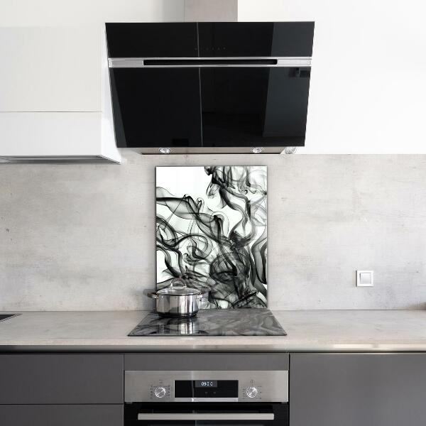 Skleněný panel Stuhy abstrakce kouře