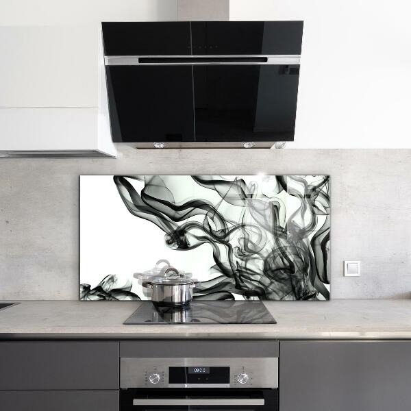 Skleněný panel Stuhy abstrakce kouře