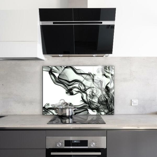 Skleněný panel Stuhy abstrakce kouře