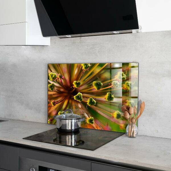 Skleněné obklady do kuchyně Makro fotografie květin