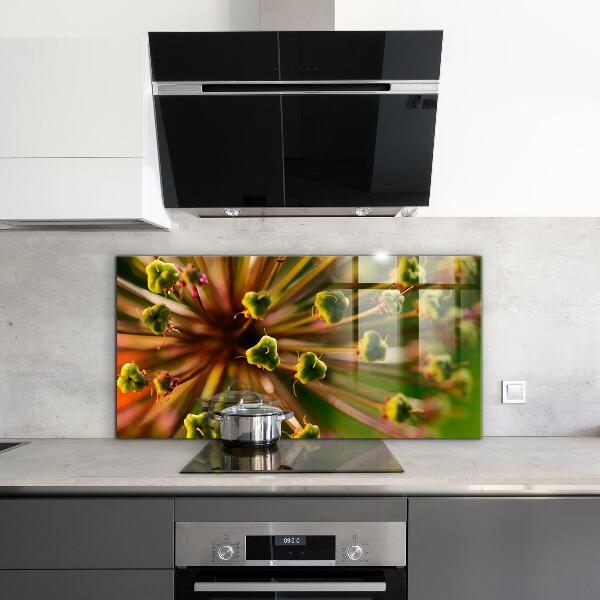 Skleněné obklady do kuchyně Makro fotografie květin