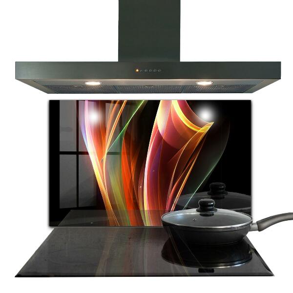 Skleněný panel Abstrakce energetických vln