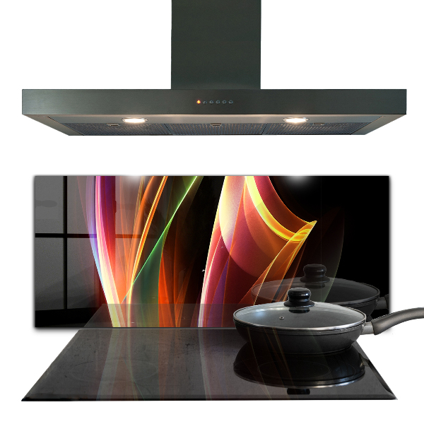 Skleněný panel Abstrakce energetických vln