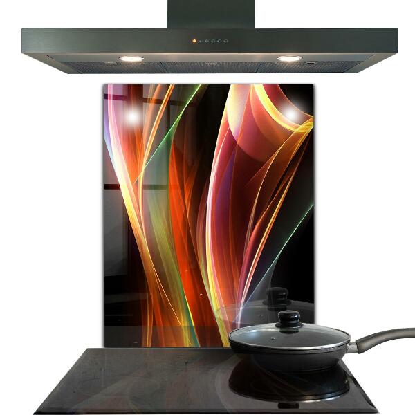 Skleněný panel Abstrakce energetických vln