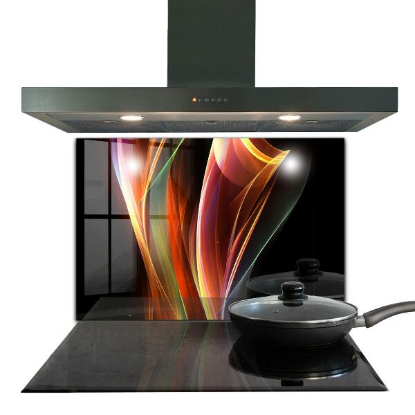 Skleněný panel Abstrakce energetických vln