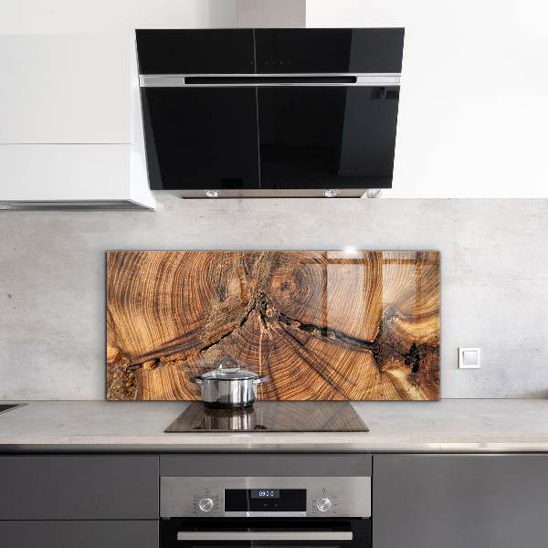 Kuchyňský skleněný panel Textura kufru