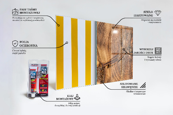 Kuchyňský skleněný panel Textura kufru