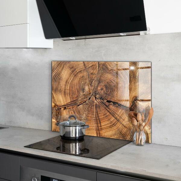 Kuchyňský skleněný panel Textura kufru