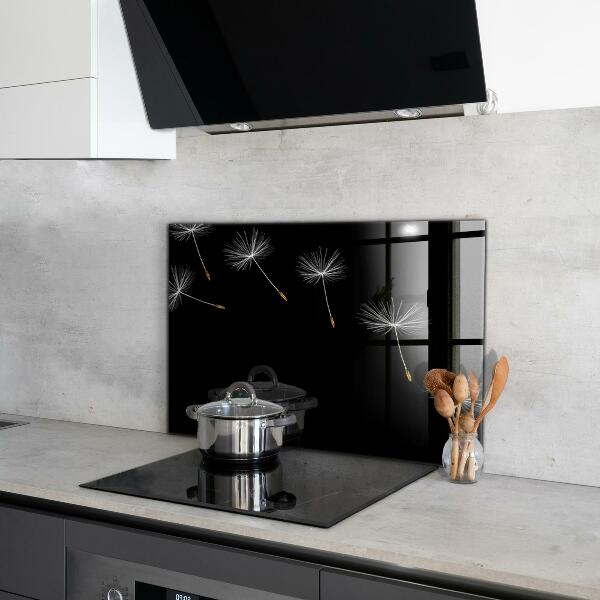 Skleněné obklady do kuchyně Pampelišky ve větru