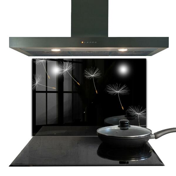 Skleněné obklady do kuchyně Pampelišky ve větru